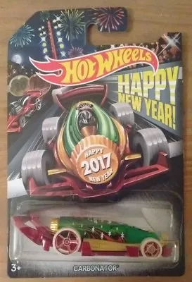 Buy Hot Wheels Happy New Year 2017 Carbonator Car Bottle Opener - Long Card Rare • 6.95£