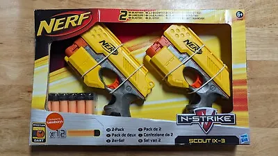 Buy Nerf N Strike Scout IX-3 - Foam Dart Gun (Set Of 2) With Whistler Darts • 50£