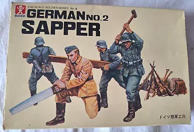 Buy Bandai 1:48th Scale German Sapper Set No.2. 4 Figures And Equipment. Unstarted. • 9.99£