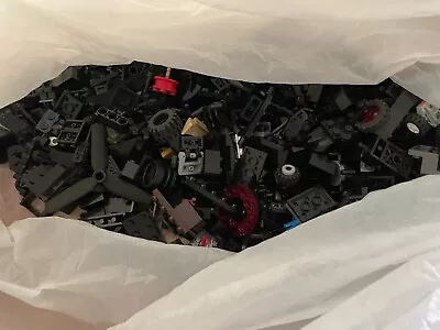 Buy Job Lot/Bundle Of 500g Of Black Lego Bricks/Pieces (EX COND) • 0.99£