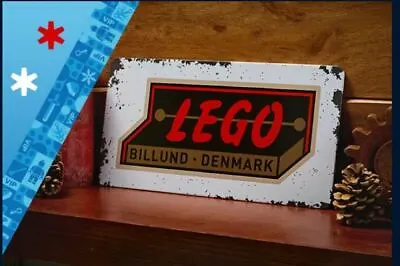 Buy NEW Limited LEGO VIP Vintage Retro Billund Denmark Tin Sign Plate 5007016 NEW • 47.31£