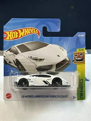 Buy Hot Wheels HW Exotics LB-Works Lamborghini Huracan Coupe White Short Card • 5.99£