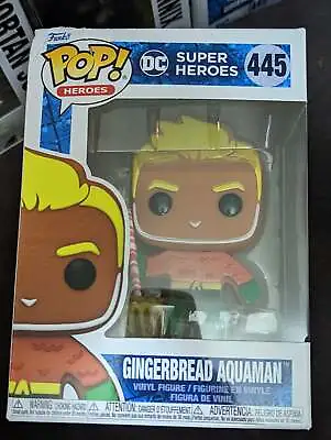 Buy Damaged Box - Funko Pop Heroes - DC Super Heroes - Gingerbread Aquaman #445 • 15.99£
