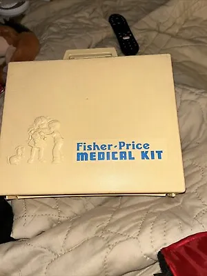 Buy Vintage 1977 Fisher Price Medical Kit-COMPLETE-VGC With Homemade Nurse Apron • 14.25£