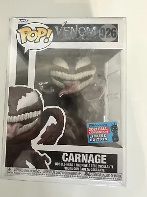 Buy Funko Pop Carnage #926 NYCC 2021 Fall Convention Venom + Protector  • 30£