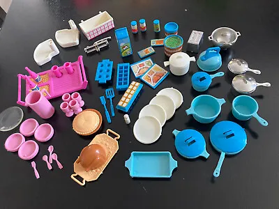 Buy Vintage Barbie Dream Kitchen Accessories Pots Pans Dishes Cups • 23.76£