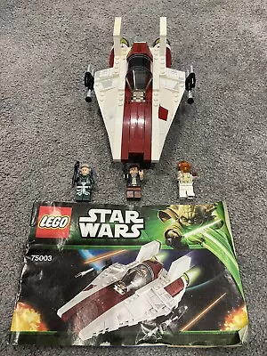 Buy Lego 75003 Star Wars A-Wing Starfighter. 100% Complete. Instructions + Figures • 25£