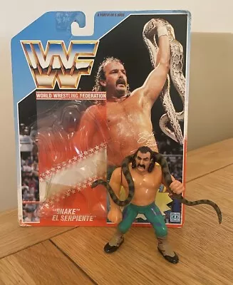 Buy WWE WWF Hasbro Jake The Snake Roberts Card & Bubble Wrestling Figure AEW WCW • 19.95£