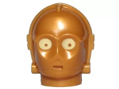 Buy LEGO X134pb01 PEARL GOLD Minifigure, Head, Modified SW C-3PO / K-3PO Protocol Dr • 2.06£