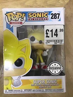 Buy Funko Pop! Games. #287 Sonic The Hedgehog Super Sonic - Exclusive • 4.99£