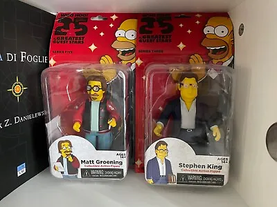 Buy NECA Simpsons 25 Year Old, Matt Groening & Stephen King Action Figures • 171.30£