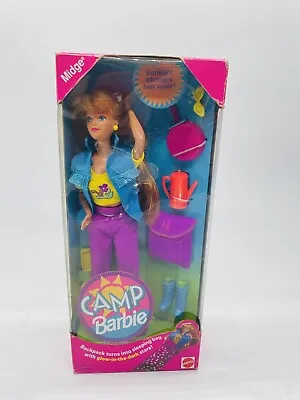 Buy 1993 Barbie, Camp Midge Made In Malaysia NRFB • 214.42£