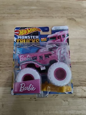 Buy Hot Wheels Barbie Monster Truck Pink  Freestyle Wreckers 10/11 HNW11 • 13.99£