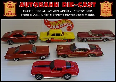 Buy Rare Hot Wheels Job Lot Bundle, 6 Very Collectible American Diecast Classic Cars • 19.50£