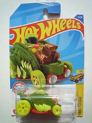 Buy Hot Wheels (Green) Car-De-Asada Fast Foodie 1/5 (Long Card) 11/250 HCW72 • 2.65£