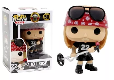 Buy Guns N' Roses Axl Rose Pop! Funko Rocks Vinyl Figure #50 • 16.03£