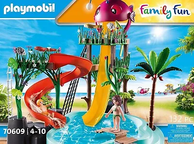 Buy Playmobil Family Fun 70609 Water Park With Slides • 64.50£
