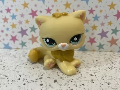 Buy Littlest Pet Shop LPS Authentic Yellow Brown Sitting Persian Cat #2063 • 12.50£
