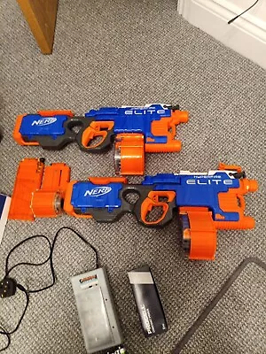 Buy 2 X Nerf Gun Hyperfire Elite Complete With New Batteries Listing Has Changed • 25£