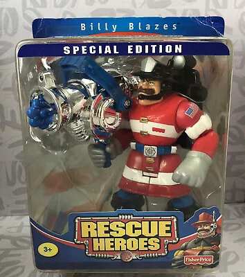 Buy Special American Edition Fisher Price Rescue Heroes 2002 Fireman Billy Blaze • 10.99£