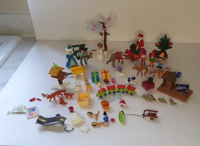 Buy PLAYMOBIL Christmas Set Santas Cabin, Figures, Accessories, Elves, Train • 29.99£
