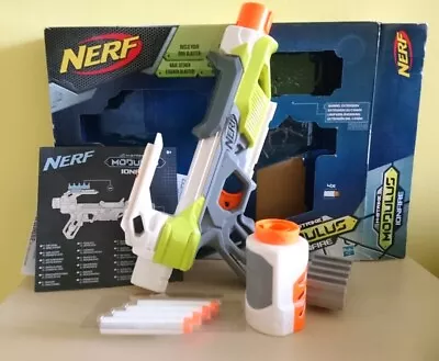Buy Nerf N-Strike Modulus Ionfire Blaster Gun With Soft Darts & Barrel Extension • 4.50£
