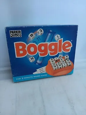 Buy Vintage Boggle The Three Minute Word Game  Parker Age 8 - Adult 1+ Players • 9.99£