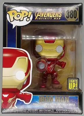 Buy Funko POP #380 Iron Man (Lights Up) Marvel Avengers Infinity War Damaged Box • 21.99£