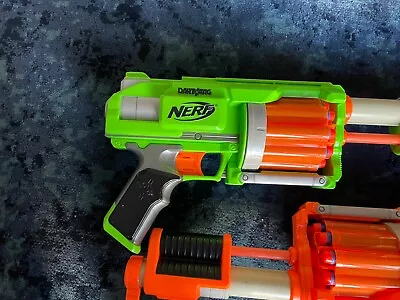 Buy NERF Dart Tag Pump Action Blaster Guns - Green And Orange • 15£