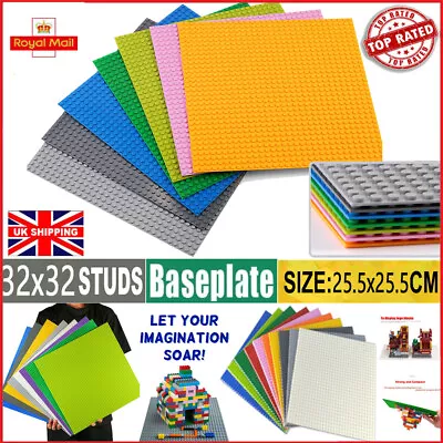 Buy Building Base Plate Compatible With Legos Baseplate 32x32 Studs 25.5 X 25.5cm • 5.89£
