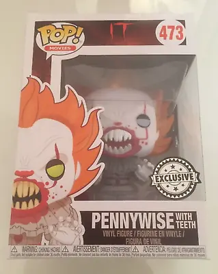 Buy Funko Pop Vinyl Movies Horror It Pennywise With Teeth #473 Exclusive New • 24.99£