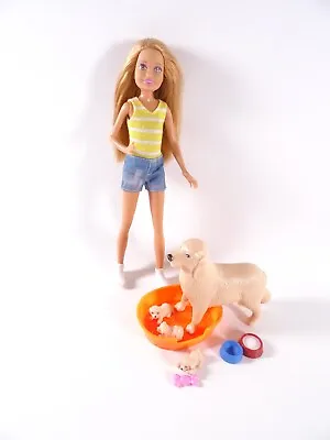 Buy Barbie Sister Stacie Play Set With Doll Dog Mom And 3 Puppies (14033) • 17.42£