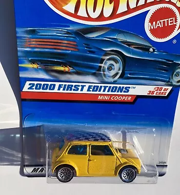 Buy 2000 Hot Wheels #90 2000 First Edition 30/36 MINI COOPER Yellow Lot Of 30-Cooper • 28.89£