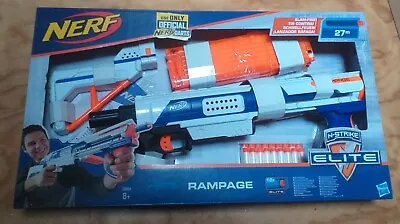 Buy NERF N Strike Elite Rampage Blaster With 2x 18 Dart Mags In Original Box  • 27£