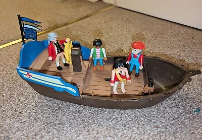 Buy Playmobil Battle Ship/pirate Ship & 4 Pirate Figures (5140 Redcoats) • 6£