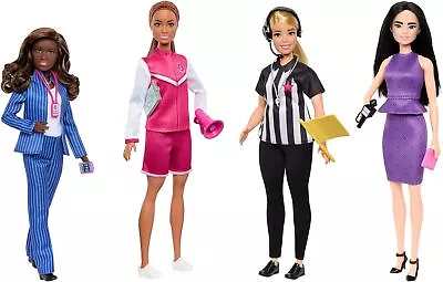 Buy Barbie You Can Be Anything Career Of The Year 4 Dolls New (Box Damaged) • 34.99£