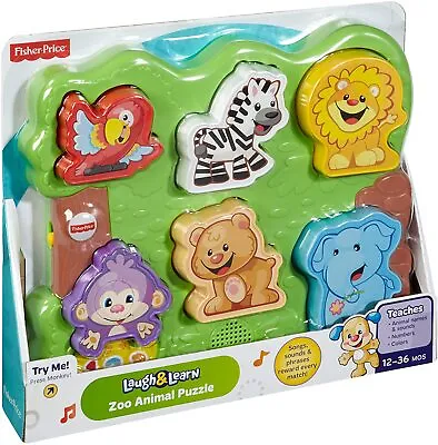 Buy New Official Fisher Price Laugh & Learn Zoo Animal Puzzle • 13.99£