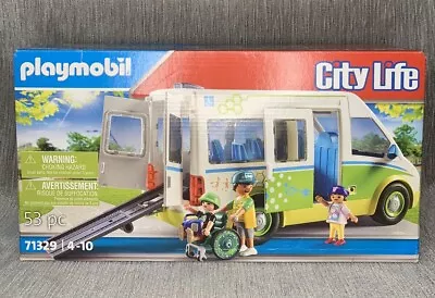 Buy Playmobil 71329 City Life School Bus, School Bus With Sliding Door/ New & Sealed • 34.99£