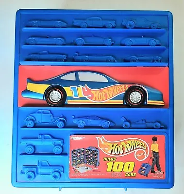 Buy VTG 1997 Hot Wheels 100 Cars Rolling Carrying Case Blue  • 33.25£