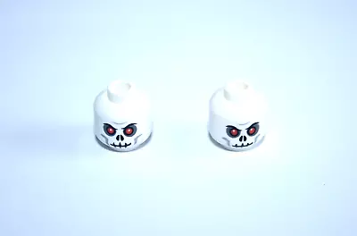 Buy 2x LEGO® Head With Skeleton Zombie Monster Face 3626bpb0269 NEW White • 2.58£