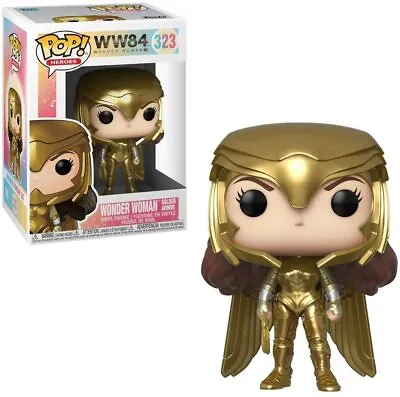 Buy BOX DAMAGED Funko Pop! Movies: Wonder Woman 1984 - Wonder Woman Gold Power • 7.99£