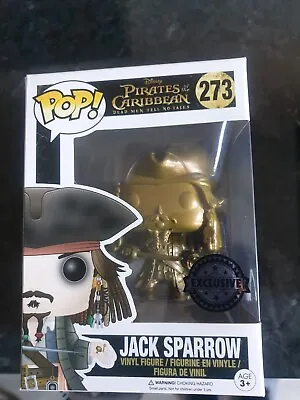 Buy Gold Jack Sparrow Funko Pop Figure. Walt Disney Pirates Of The Caribbean 273 • 30£