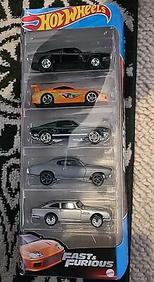 Buy Hot Wheels 2023 Fast And Furious 5 Pack. New Collectable Toy Model Cars.  • 10£