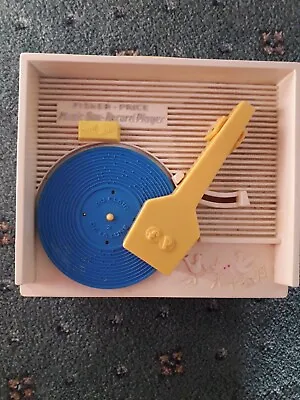 Buy Vintage Fisher Price Music Box Record Player Wind Up 1971 + 4 Discs  • 15£