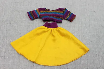 Buy 1987 Mattel Vintage Soft Fashion Sweater & Yellow Sweater & Skirt Barbie #4479 • 18.50£