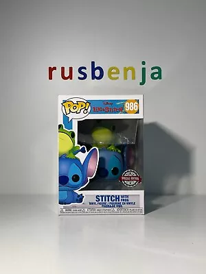 Buy Funko Pop! Disney Animation Lilo & Stitch Stitch With Frog Special Edition #986 • 26.99£