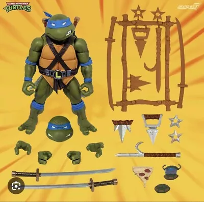 Buy SUPER 7 Ultimates Teenage Mutant Ninja Turtles Leonardo Wave 2 MINT BNIB • 49.99£