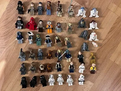 Buy 49 Assorted Star Wars Lego Mini Figures Bundle 99p NR • 62.50£