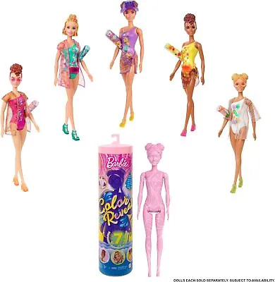 Buy Barbie Color Reveal Doll With 7 Surprises 4 Mystery Bags Contain Cover-Up, Shoes • 26.90£