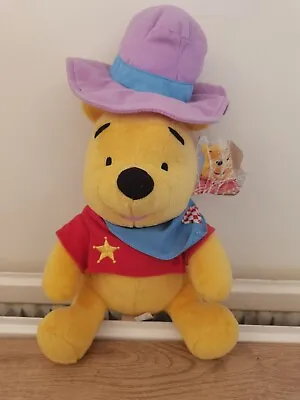 Buy  Winnie The Pooh Cowboy Disney Vintage 11  Soft Toy Woody Pooh Fisher Price • 6.50£
